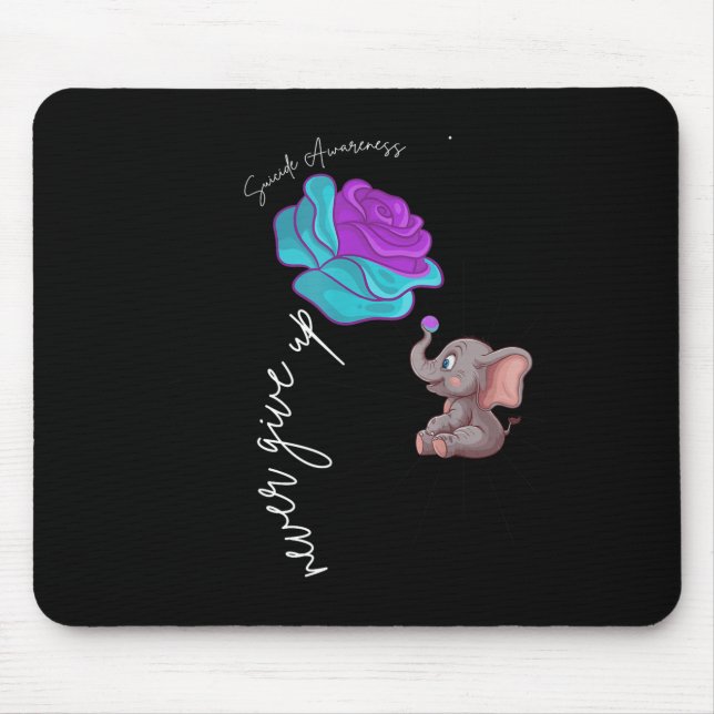 Suicide Awareness Flower Elephant Ribbon Graphic  Musmatta (Framsidan)