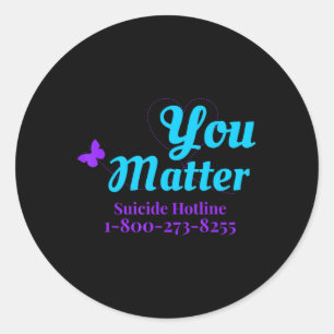 Suicide Awareness for Women du matter suicide Ho Runt Klistermärke