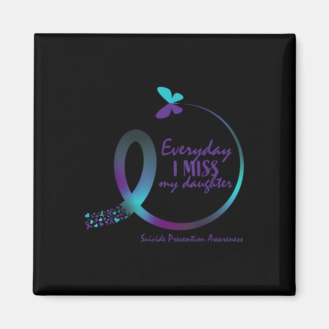 Suicide Awareness Gifts Dotter Suicide Preventio Magnet (Framsidan)