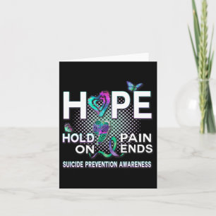 Suicide Awareness Hope Acronym Vänta på smärtstill Kort