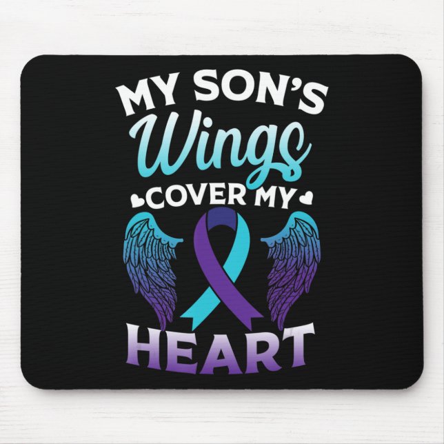 Suicide Awareness Memory of Son Vingar Cover Heart Musmatta (Framsidan)