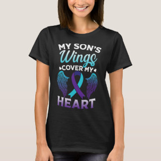 Suicide Awareness Memory of Son Vingar Cover Heart T Shirt