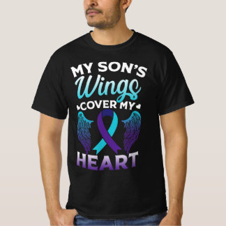 Suicide Awareness Memory of Son Vingar Cover Heart T Shirt