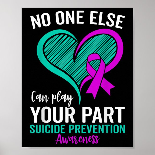 Suicide Awareness Mental Health Suicide Poster (Framsidan)