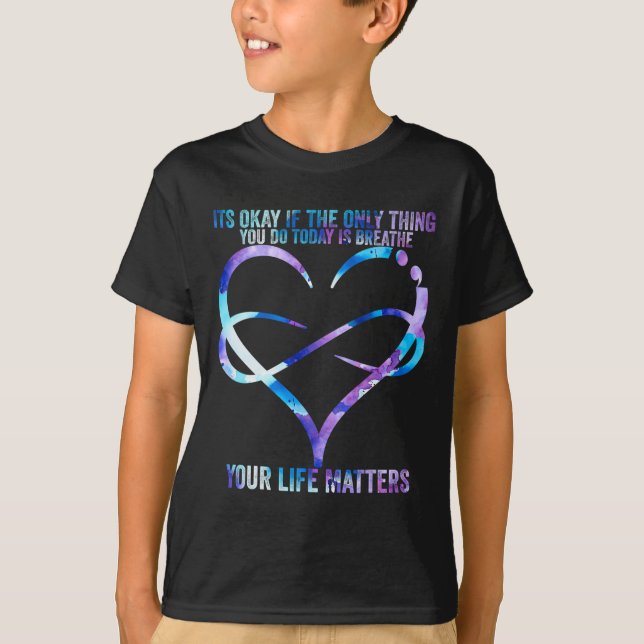 Suicide Awareness Prevention Your Life Problems Su T Shirt (Framsida)