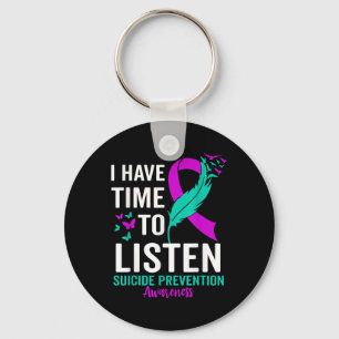 Suicide Awareness Ribbon Mental Health Suicide Nyckelring
