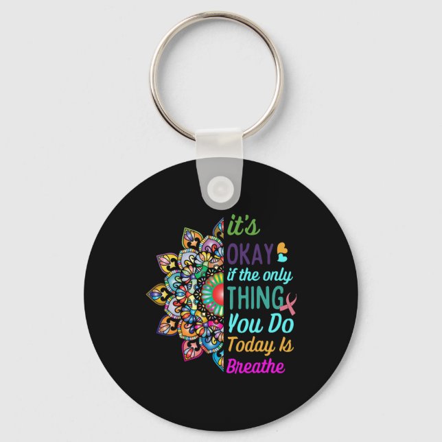 Suicide Awareness Semicolon 988 Gift Ideas 1 Nyckelring (Framsida)