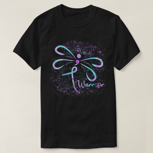 Suicide Awareness Semicolon Dragonfly Mental Healt T Shirt (Design framsida)