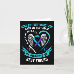 Suicide Awareness Shirt Best Friend Borta men inte Kort