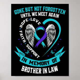 Suicide Awareness Shirt Brother in Law Manar Women Poster