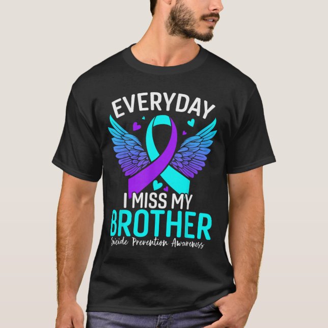 Suicide Awareness Shirt Brother Suicide Prevention T Shirt (Framsida)