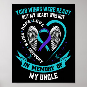 Suicide Awareness Shirt farbror Niece Nephew Preve Poster