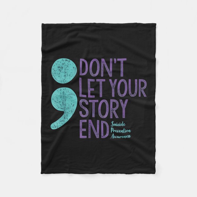 Suicide Awareness Shirt For Women Don't Let Your S Fleecefilt (Framsidan)
