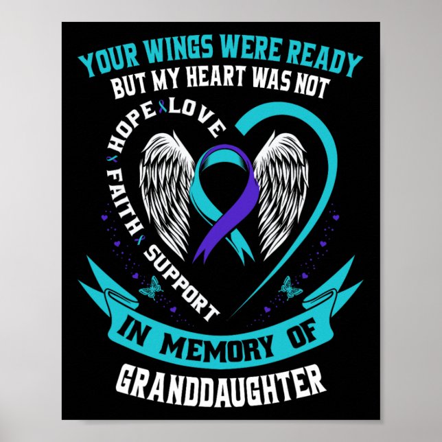 Suicide Awareness Shirt GranddottPrevention I Poster (Framsidan)