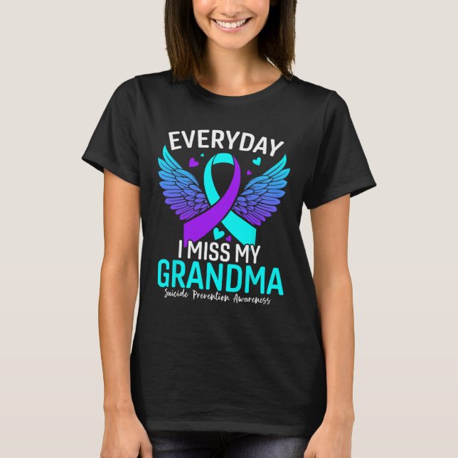 Suicide Awareness Shirt Grandma Suicide Prevention T (Framsida)