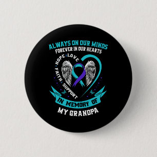 Suicide Awareness Shirt Grandpa Manar Kvinnor Förh Knapp