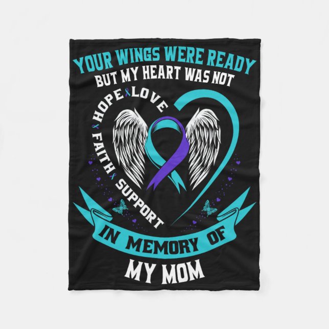 Suicide Awareness Shirt Mamma Son Daughprevention Fleecefilt (Framsidan)