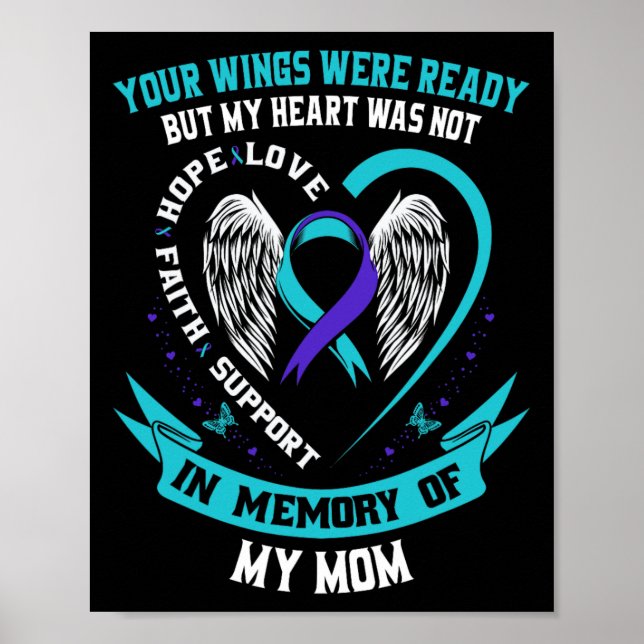 Suicide Awareness Shirt Mamma Son Daughprevention Poster (Framsidan)