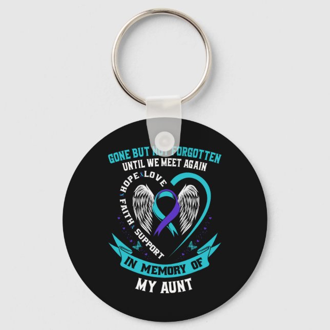 Suicide Awareness Shirt Moster Borta men inte glöm Nyckelring (Framsida)