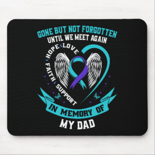Suicide Awareness Shirt Pappa Borta men inte glömd Musmatta