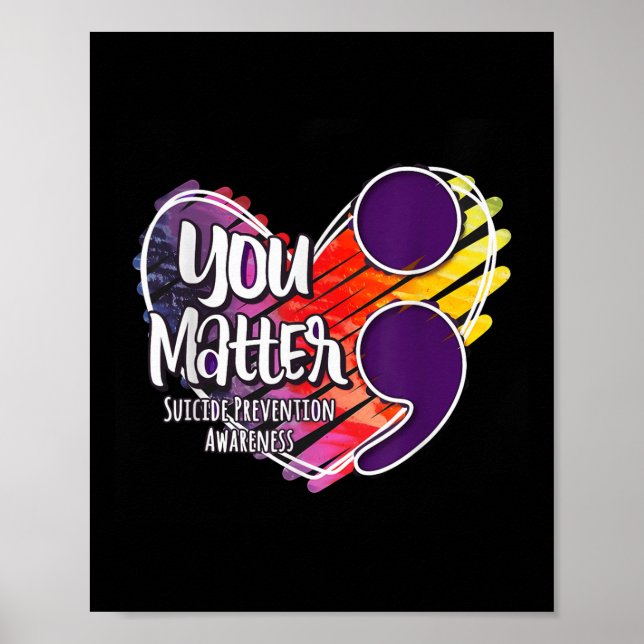 Suicide Awareness Shirt Suicide Prevention Du Poster (Framsidan)