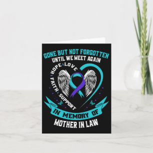 Suicide Awareness Shirt Svärmor Borta men inte Kort