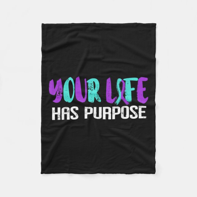 Suicide Awareness Suicide Prevention Suprt Survivo Fleecefilt (Framsidan)