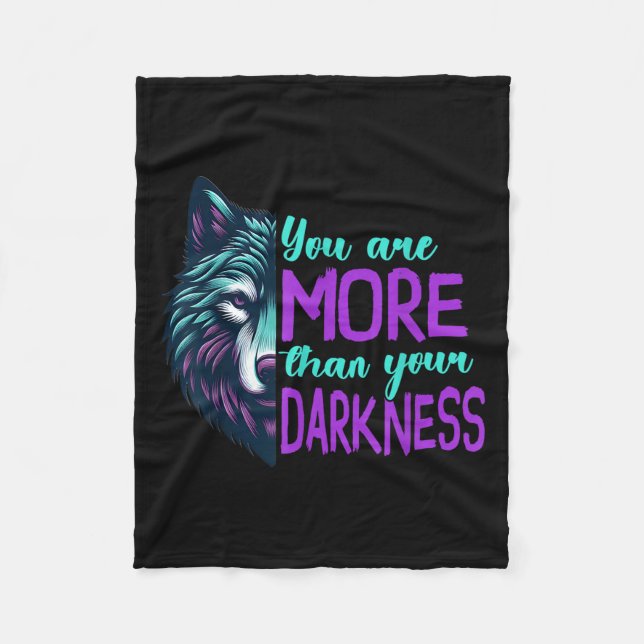 Suicide Awareness Suicide Prevention Suprt Survivo Fleecefilt (Framsidan)