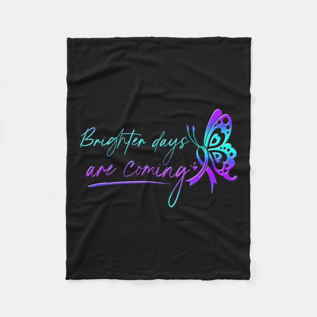 Suicide Awareness Suicide Prevention Suprt Survivo Fleecefilt (Framsidan)