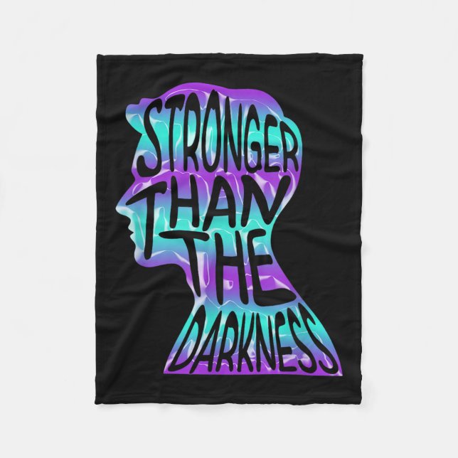 Suicide Awareness Suicide Prevention Suprt Survivo Fleecefilt (Framsidan)