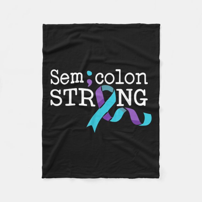 Suicide Awareness Suicide Prevention Suprt Survivo Fleecefilt (Framsidan)