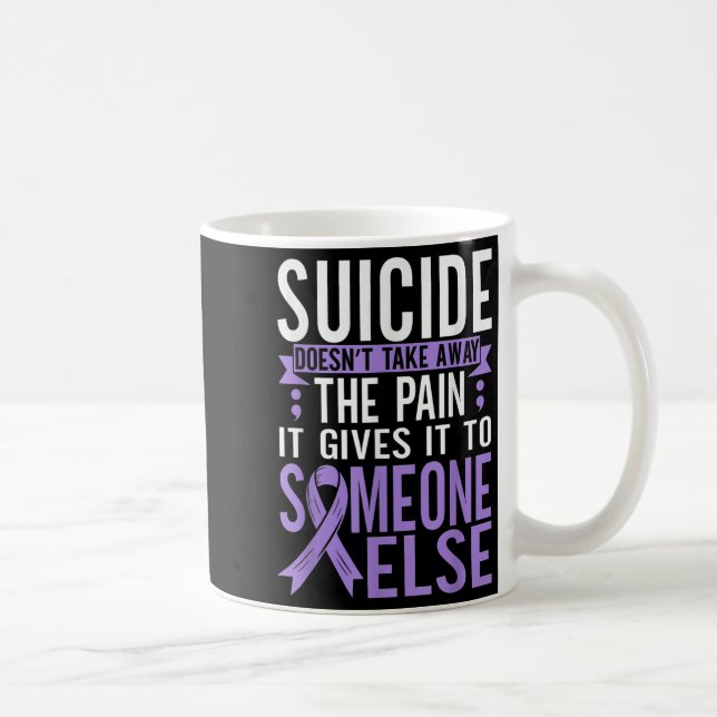 Suicide Awareness Suicide Prevention Suprt Survivo Kaffemugg (Höger)