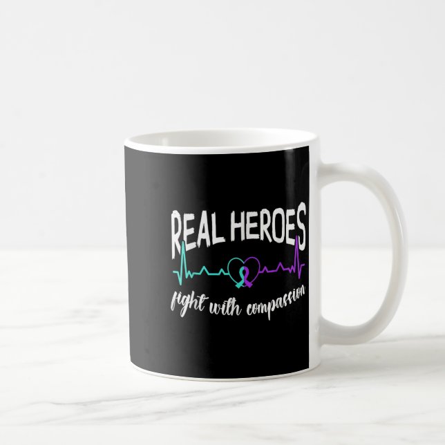 Suicide Awareness Suicide Prevention Suprt Survivo Kaffemugg (Höger)