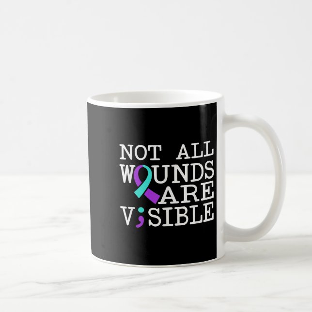 Suicide Awareness Suicide Prevention Suprt Survivo Kaffemugg (Höger)