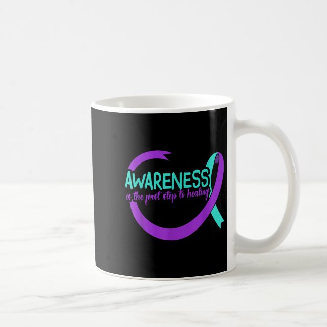 Suicide Awareness Suicide Prevention Suprt Survivo Kaffemugg (Höger)