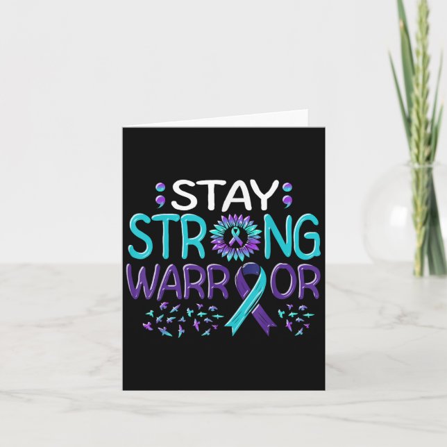 Suicide Awareness Suicide Prevention Suprt Survivo Kort (Framsida)