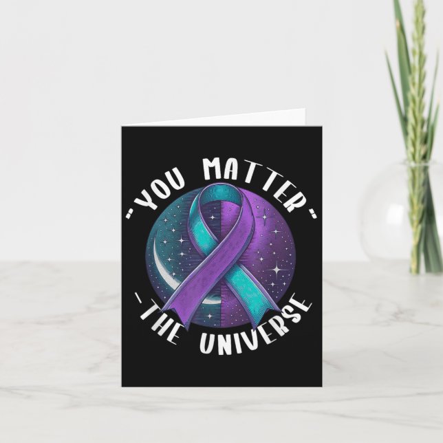 Suicide Awareness Suicide Prevention Suprt Survivo Kort (Framsida)