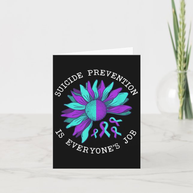 Suicide Awareness Suicide Prevention Suprt Survivo Kort (Framsida)