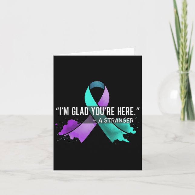 Suicide Awareness Suicide Prevention Suprt Survivo Kort (Framsida)