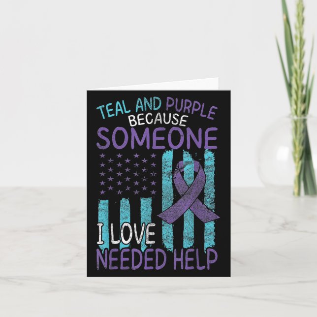 Suicide Awareness Suicide Prevention Suprt Survivo Kort (Framsida)