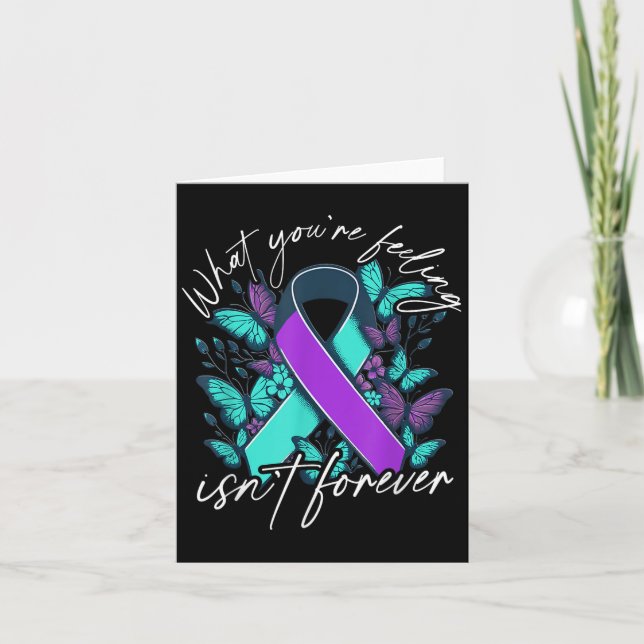 Suicide Awareness Suicide Prevention Suprt Survivo Kort (Framsida)