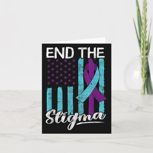 Suicide Awareness Suicide Prevention Suprt Survivo Kort (Framsida)