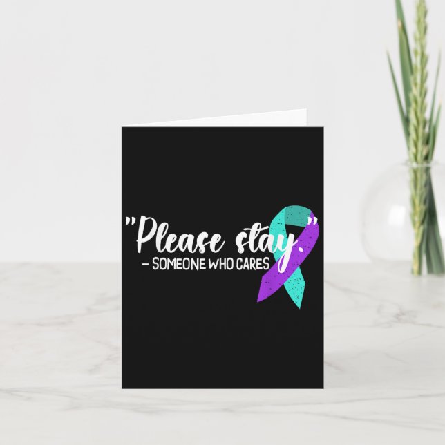 Suicide Awareness Suicide Prevention Suprt Survivo Kort (Framsida)