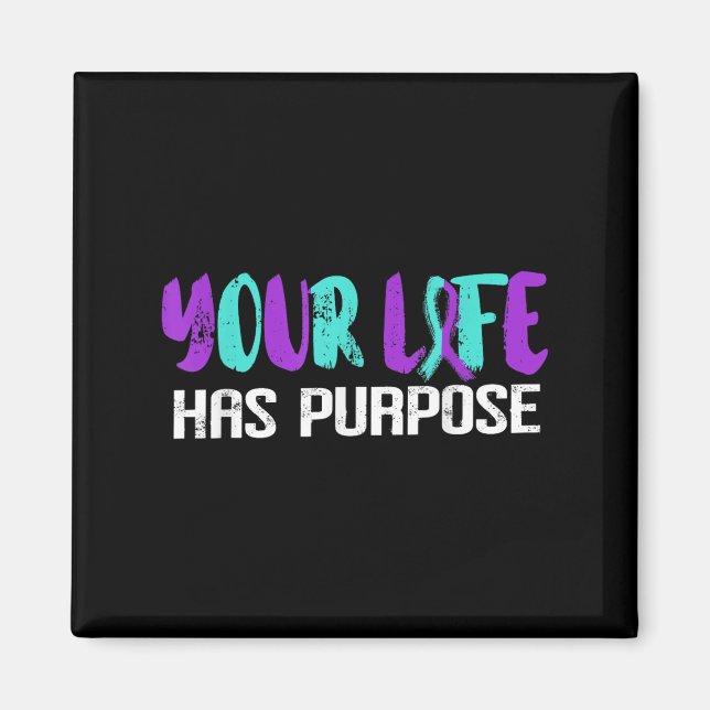 Suicide Awareness Suicide Prevention Suprt Survivo Magnet (Framsidan)