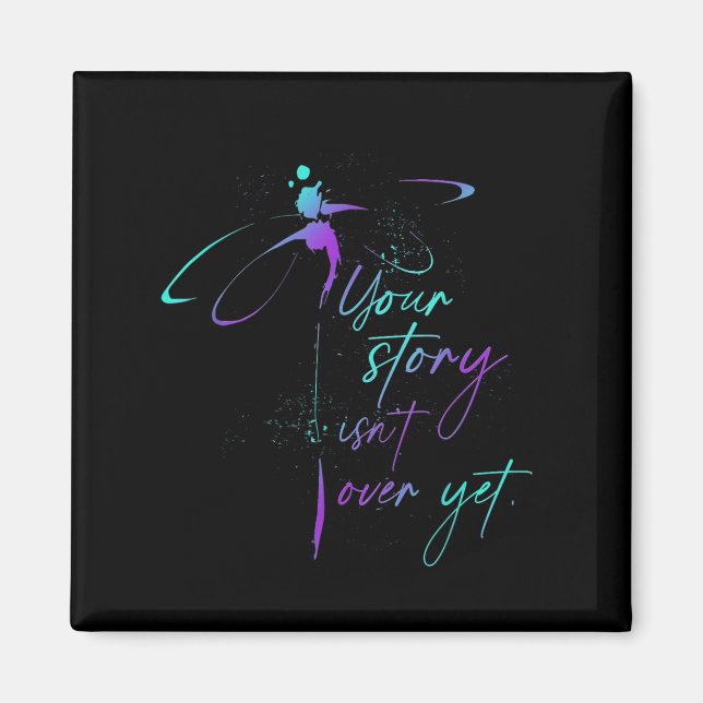 Suicide Awareness Suicide Prevention Suprt Survivo Magnet (Framsidan)