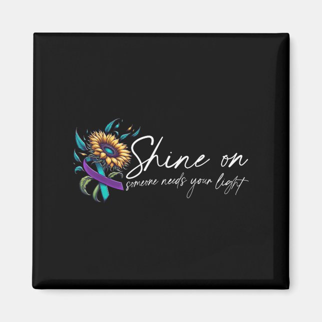 Suicide Awareness Suicide Prevention Suprt Survivo Magnet (Framsidan)