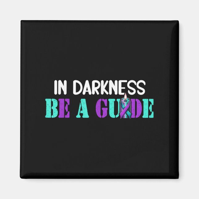 Suicide Awareness Suicide Prevention Suprt Survivo Magnet (Framsidan)