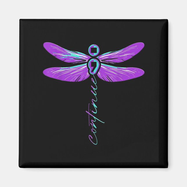 Suicide Awareness Suicide Prevention Suprt Survivo Magnet (Framsidan)