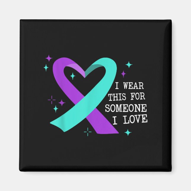 Suicide Awareness Suicide Prevention Suprt Survivo Magnet (Framsidan)