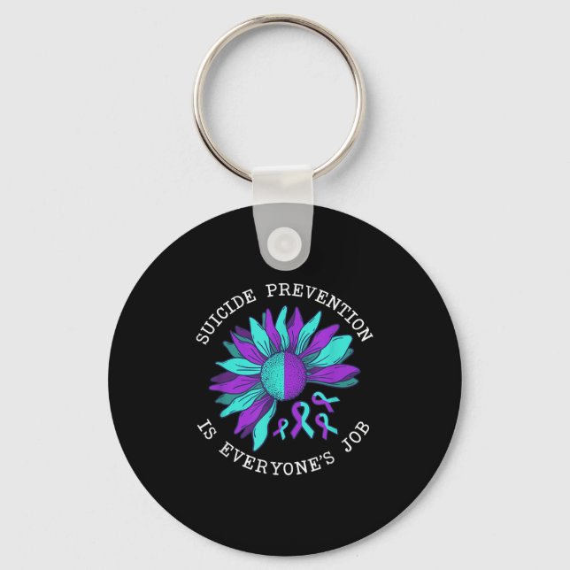 Suicide Awareness Suicide Prevention Suprt Survivo Nyckelring (Framsida)